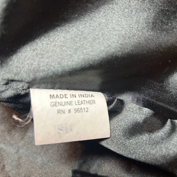 SAGUARO Black Genuine Leather Jacket - Picture 6 of 7